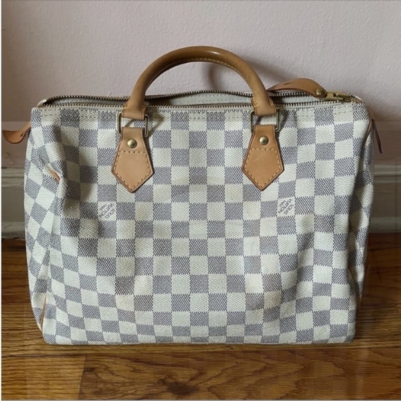 Louis Vuitton Speedy 30 Damier Azur bag 100% Authentic Preloved with dust bag - Picture 4 of 14